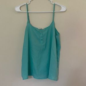 Mint/pastel green flowy Forever 21 tank top!!